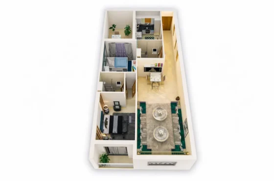 Appartement 91 m²
