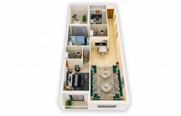 Appartement 91 m